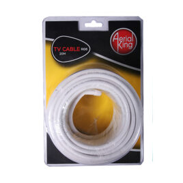 CABLE RG6 WHITE (20MT) 64 BRAID