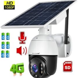 OUTDOOR PTZ CAMERA WITH SOLAR CHARGE