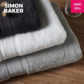 Simon Baker Towels 450GSM Bath Grey