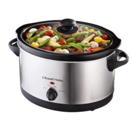 RHSS75 RUSSELL HOBBS 6.5L OVAL SLOW COOK 3 settings: Low, High and Keep Warm. Removable ceramic bowl