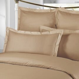 Simon Baker 300T OXFORD SATIN P/CASE STD MOCHA (PAIR)