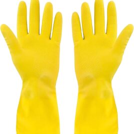 GLOVES RUBBER YELLOW [L]