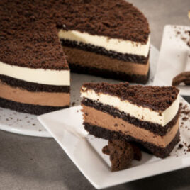 CAKE SL 2TIER MOUSSE[24]BREN