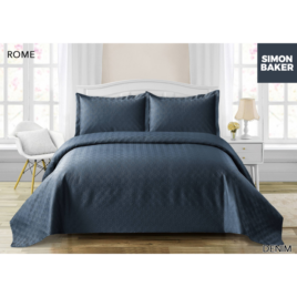Simon Baker Rome Bedspread Denim Queen