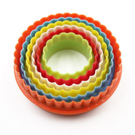 Set 6 Cookie Cutters Round Shaped