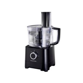 RHFP66 ROYAL FOOD PROCESSOR – BLACK 500W – 2 speed control plus pulse The Food Processor includes the following accessories: – plastic 1.4L food processing bowl – stainless steel slicing blade – stainless steel shredding disc – stainless steel chip slicing disc – citrus juicing attachment