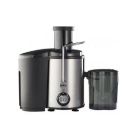 SJM40 SALTON JUICE MAKER 350W – 2 speed rotary control Stainless steel mesh strainer Direct juicing spout Extra wide 65mm feed chute to fit whole fruits and vegetables 1.5L pulp container and 800ml juice jug All parts removable and dishwasher safe for easy cleaning