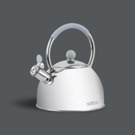 Salton Stove Top Kettle Almond 1.9L Capacity Pleasant whistling sound indicates when water is boiled Hand wash only
