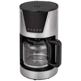 RHSSCM 1.5L Digital Stainless Steel Filter Coffee Maker Digital 900W. Capacity: 1.5L. Automatic Pause and Anti-drip system allows serving while the machine continues to brew Digital timer control and LED display, Touch control Water level gauge. Washable filter and filter holder Includes permanent filter & spoon Suitable for ground coffee For domestic use only