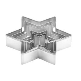 Set 6 Cookie Cutters Star Shaped