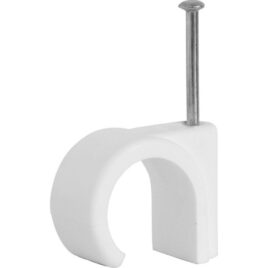 CABLE CLIPS 7MM WHITE X 100