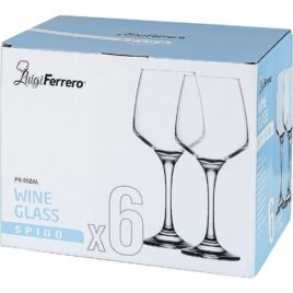 Luigi Ferrero Spigo Liquеur glass 80ml, 6 pcs The set contains: – alcohol glass – 6 pcs with capacity 80ml Fine machine-made Soda-lime glass With thin rim for nice feeling when drinking Modern shape. Suitable for cleaning in dishwasher