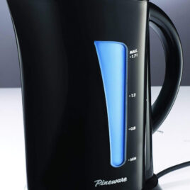 PCK835 BLACK PINEWARE KETTLE JUG CORDLESS 1.7L 2200W