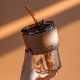 Olala Double Wall Glass 420ml x 2 Material: Borosilicate