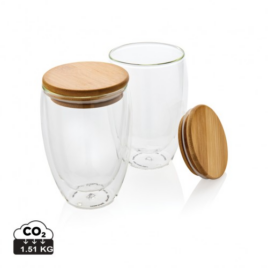 Olala Double Wall Glass 350ml x 2 Material: Borosilicate