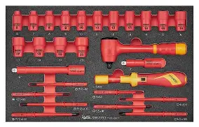 Insulated Torque Screwdriver Set FOAM3 27 Pieces